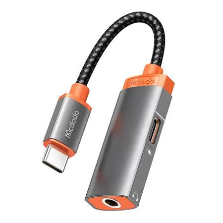 Mcdodo USB-C Ma > 1xUSB-C Fe + 3.5mm Fe Adapter PD 60W