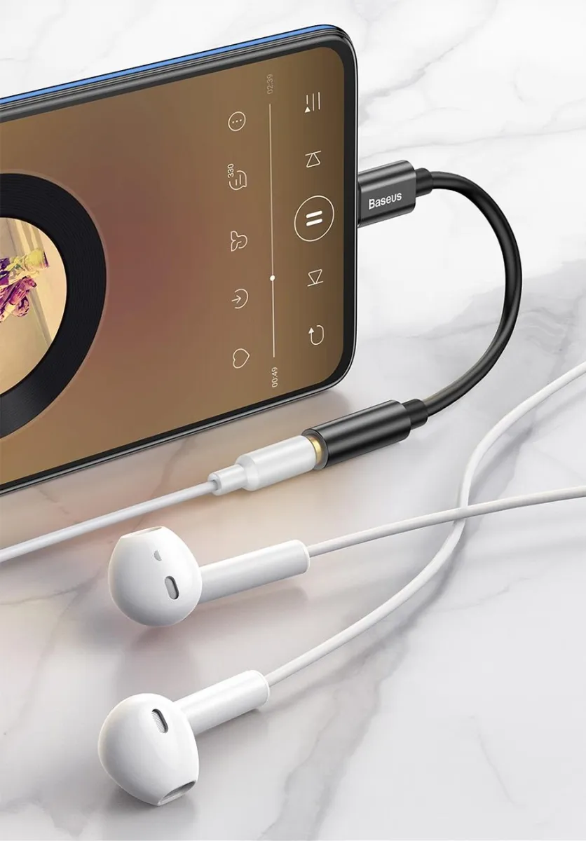 Baseus USB-C > 3.5mm Fe Audio Adapter Black
