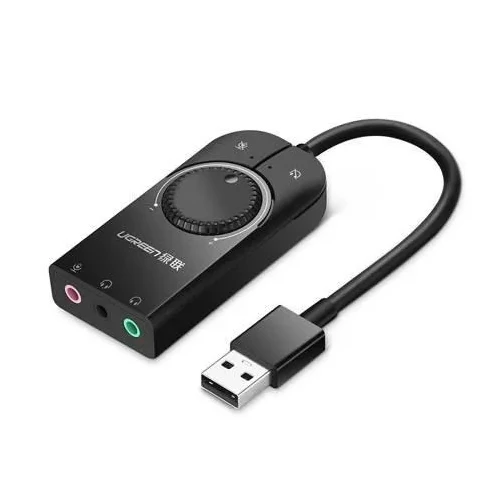 Ugreen External USB Audio Card Black 15cm