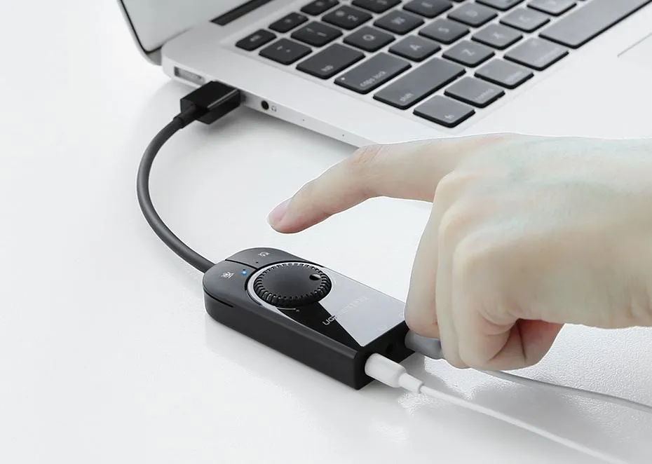 Ugreen External USB Audio Card Black 15cm