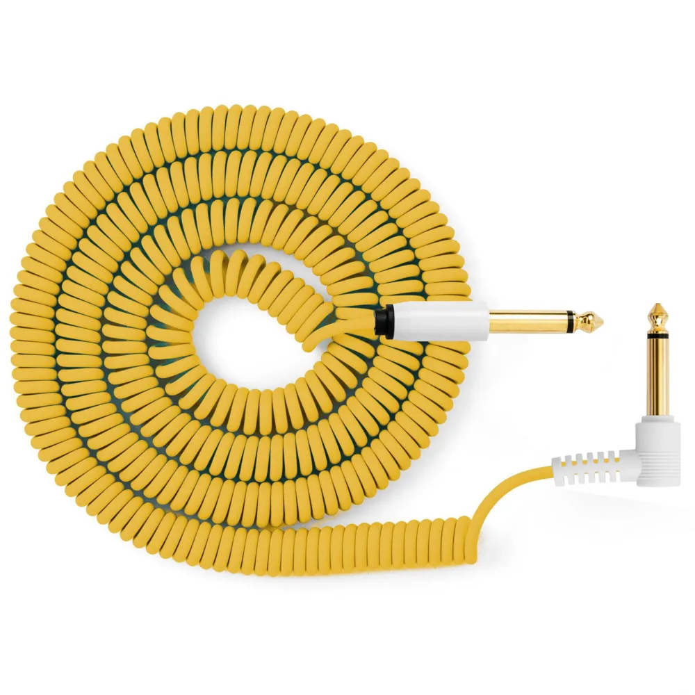 myVolts 6.35mm Ma MO to 6.35mm Ma Angled MO Curly 100-200cm