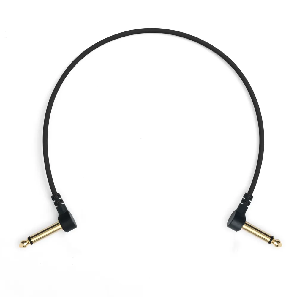 myVolts 6.3mm Ma MO Angled to Same 18cm Liquorice Black