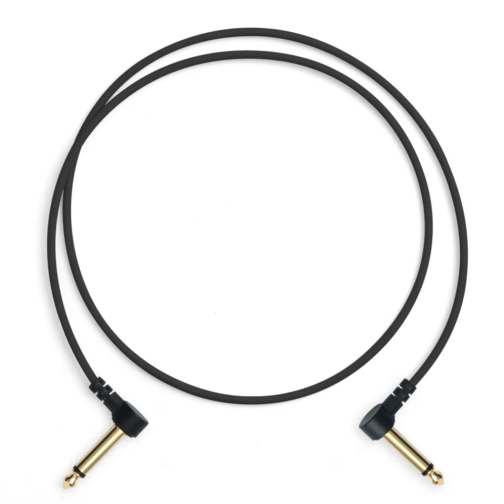 myVolts 6.3mm Ma MO Angled to Same 35cm Liquorice Black