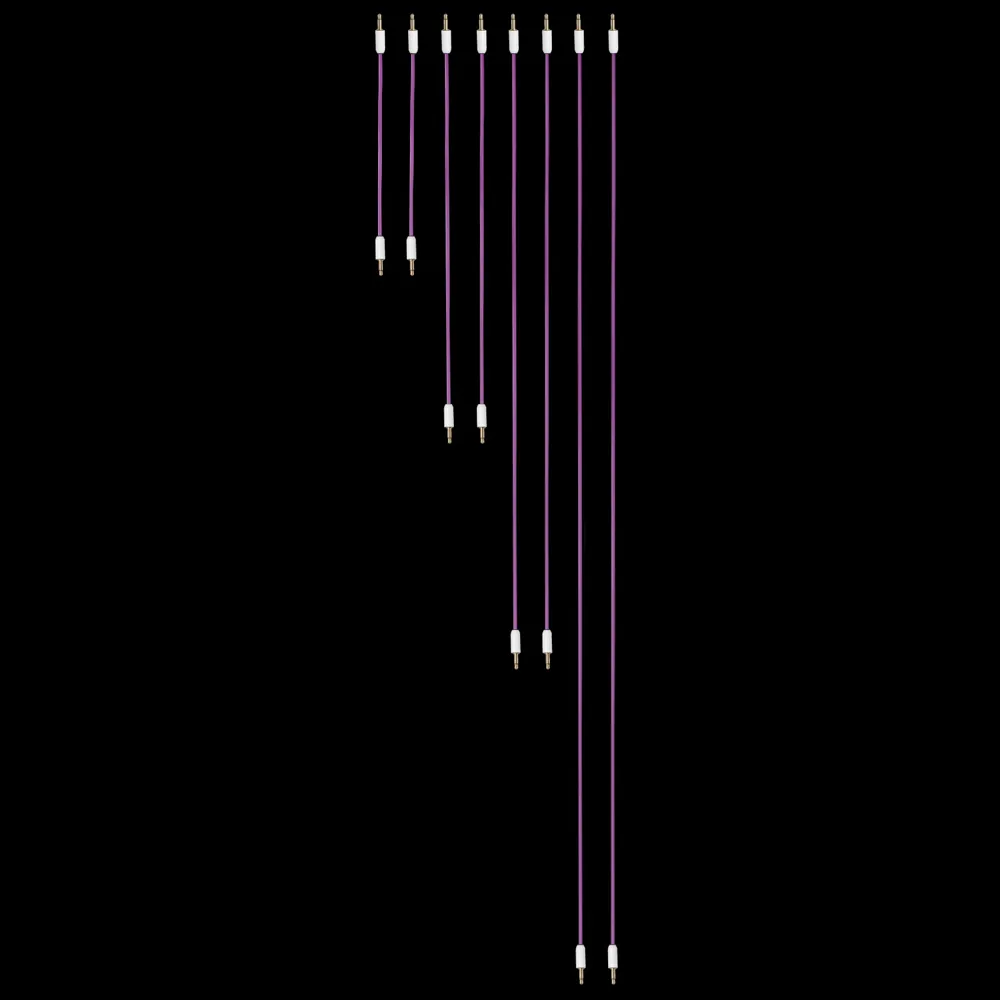 myVolts Modular Patch Cables Purple 8-Pack