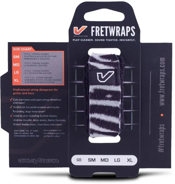 Gruv Gear FretWraps 1-Pack Zebra Medium