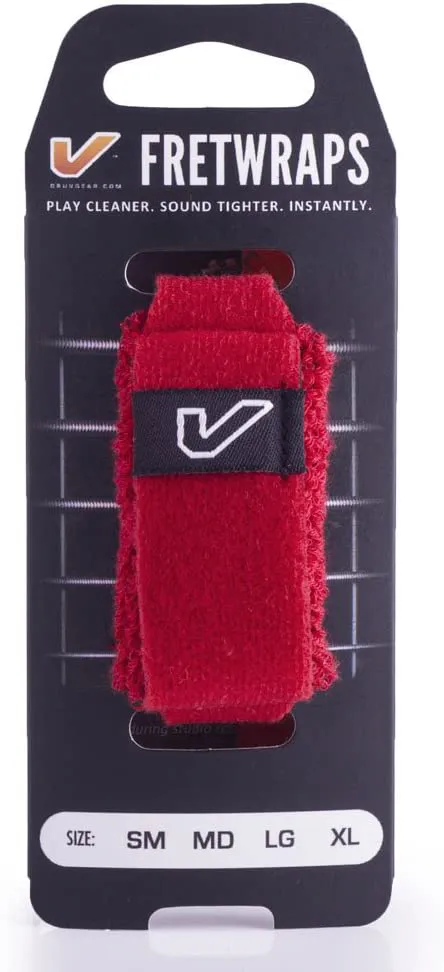 Gruv Gear FretWraps HD Fire 1-Pack Red Medium