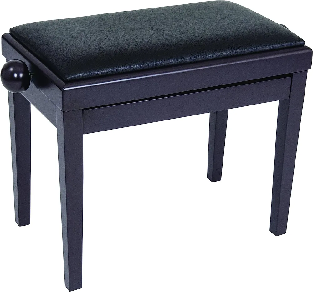Kinsman Adjustable Piano Bench Satin Brown