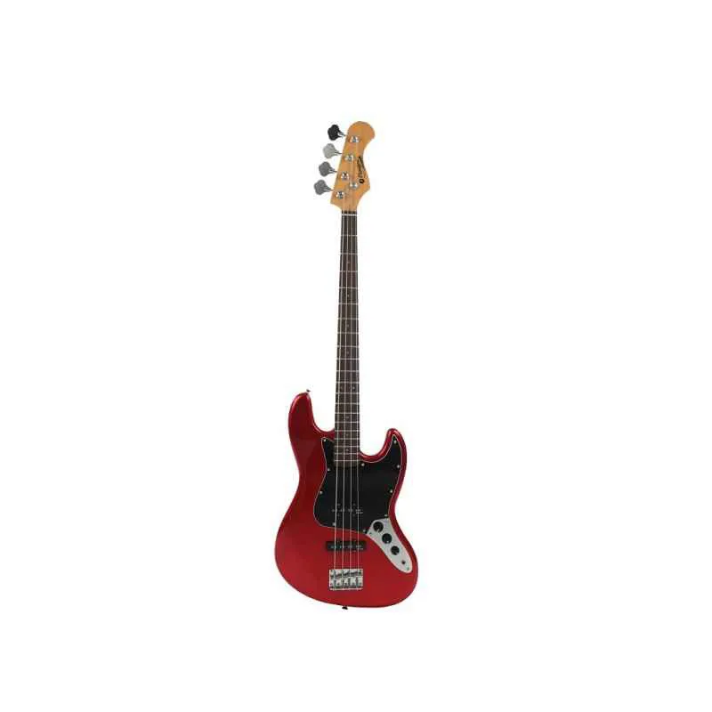 Prodipe JB80 4-Strings Bass Guitar Candy Red