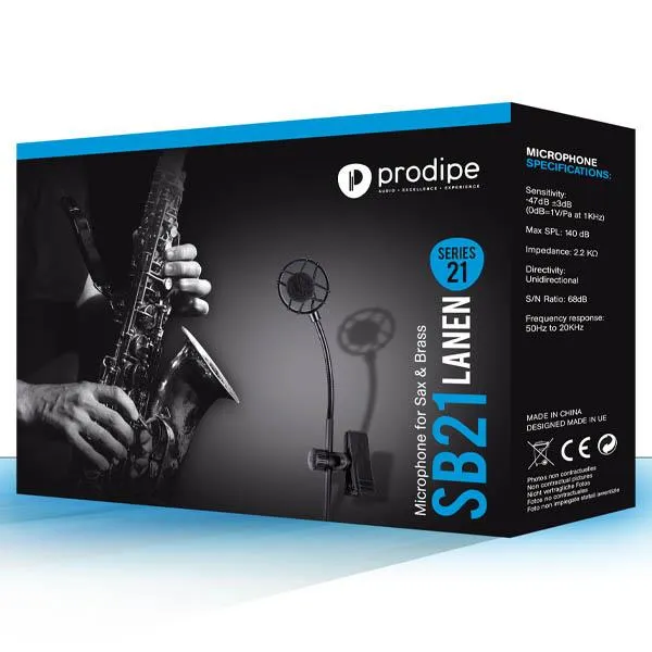 Prodipe SB21 Microphone for Sax/Brass/Percusison Back Electret