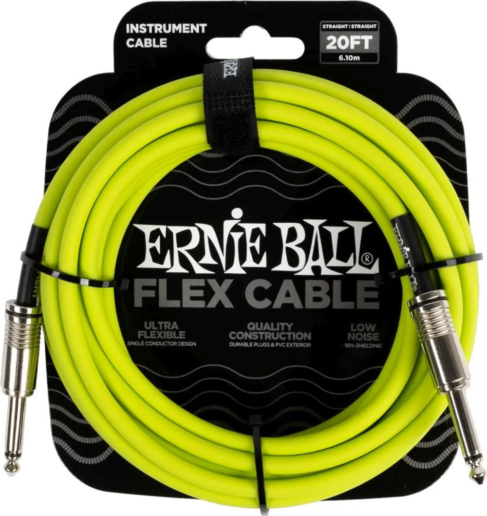 Ernie Ball 6419 instrument Cable 6m - Green