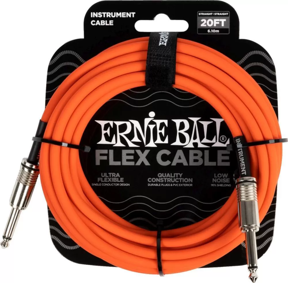 Ernie Ball 6421 instrument Cable 6m Orange