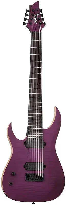 Schecter John Brown Tao-8 L/H Satin Trans Purple
