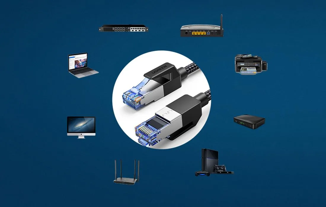 Ugreen Cat 8 F/FTP Braided Ethernet RJ45 5m Black