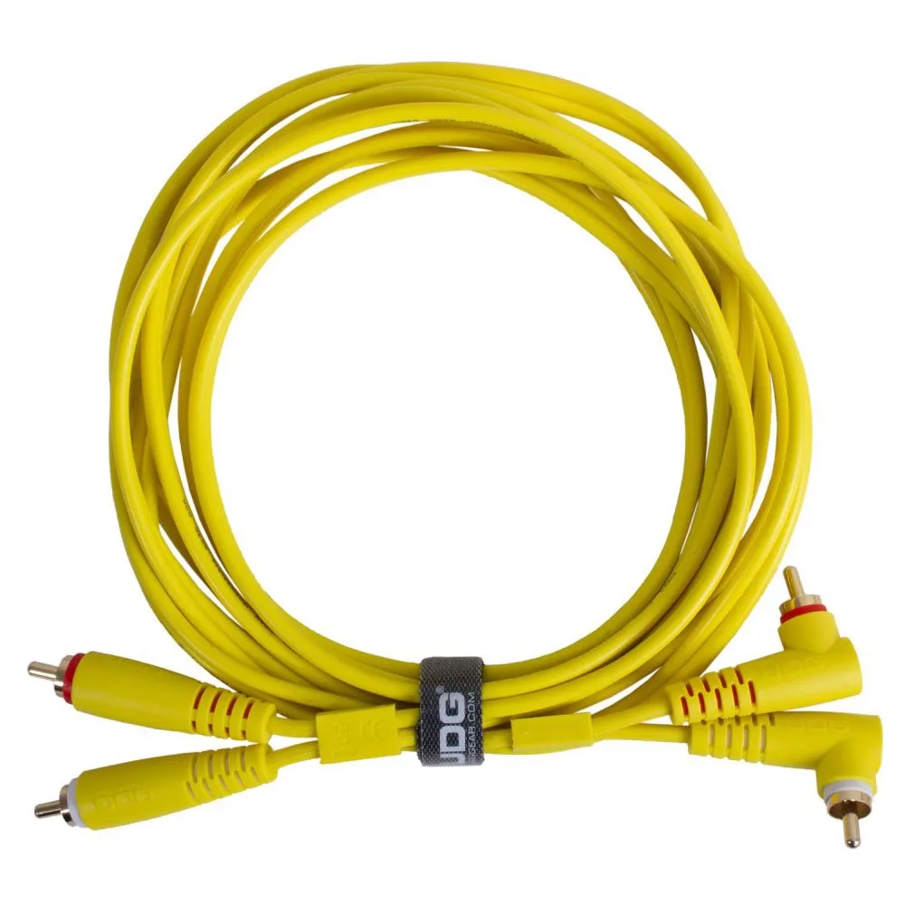 UDG Double RCA-Angled RCA Yellow 3m