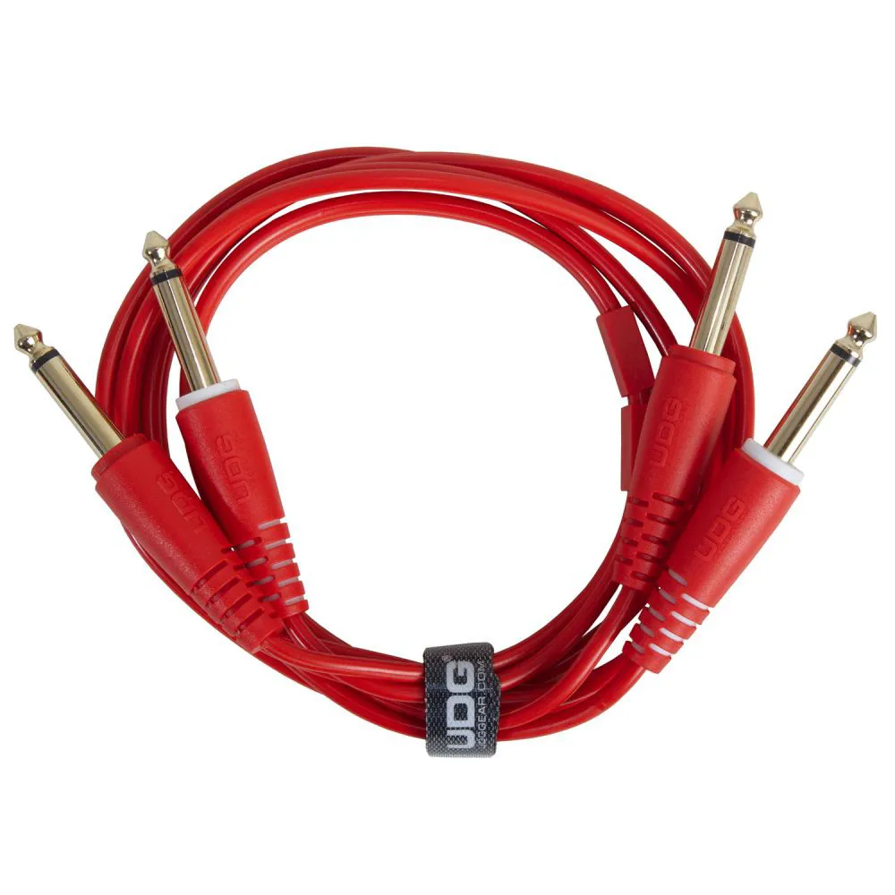UDG Double 6.3mm-6.3mm Red 3m