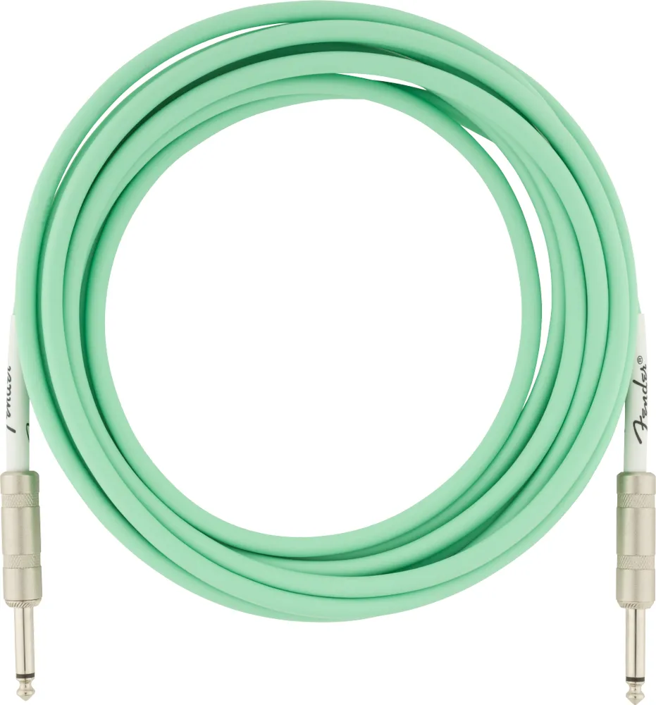 Fender Instrumentcable Straight-Straight 4.5m Surf Green