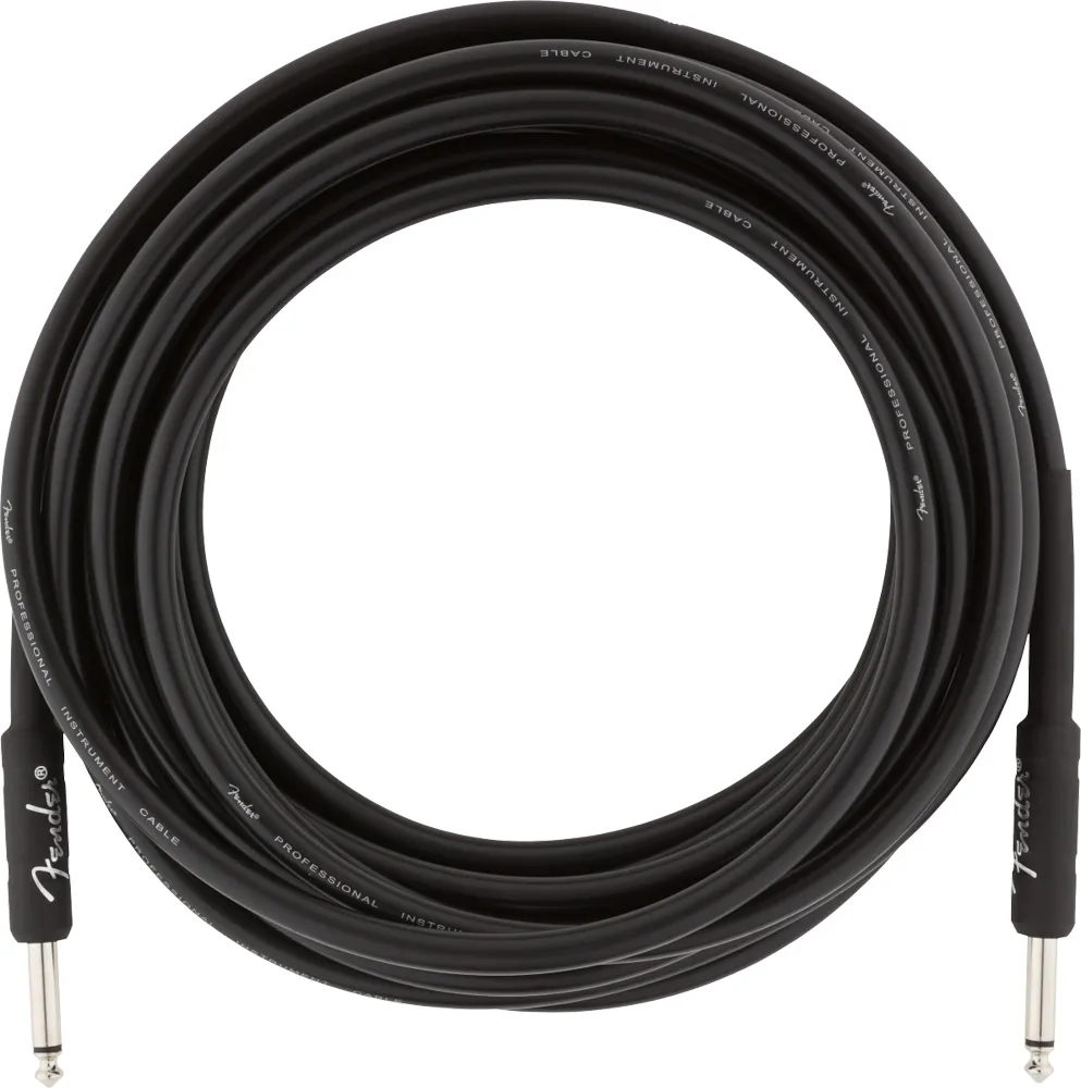 Fender Pro Instrument Cable Straight-Straight 5.5m Black