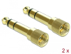 DeLock 6.3mm > 3.5mm Stereo Adapter Screw 2-pack