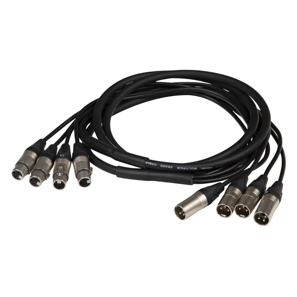 Proel Studio Loom Neutrik 4xXLR Ma > 4xXLR Fe 3m