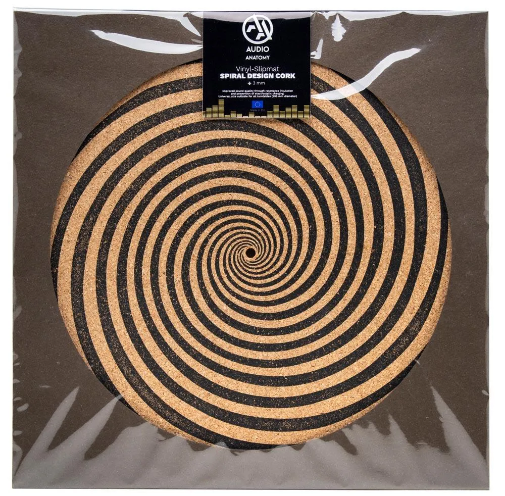 Audio Anatomy Cork Slipmat Spiral 3mm