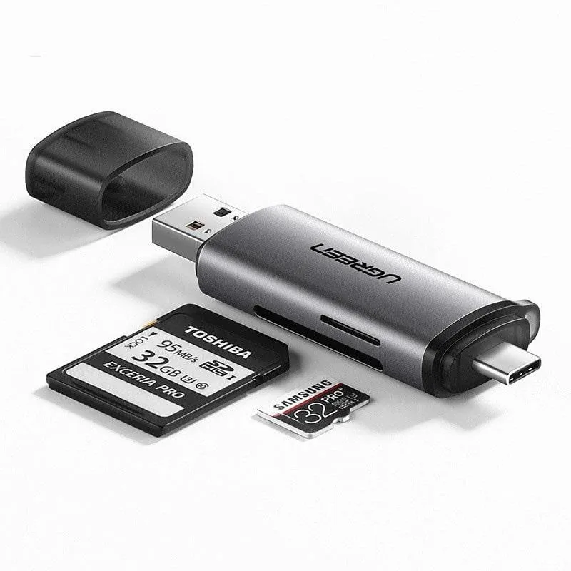 Ugreen SD/micro SD Card Reader USB/USB-C 3.0