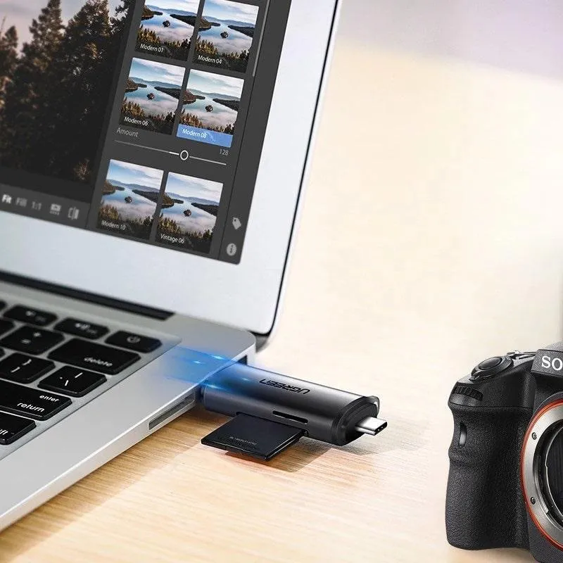 Ugreen SD/micro SD Card Reader USB/USB-C 3.0