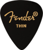 Fender 351 Shape Black Thin 12-pack