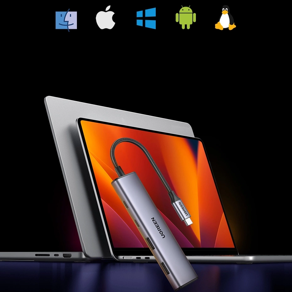Ugreen USB-C 3.0 Hub 2xUSB-A 2xUSB-C 20cm