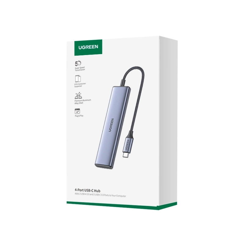 Ugreen USB-C 3.0 Hub 2xUSB-A 2xUSB-C 20cm
