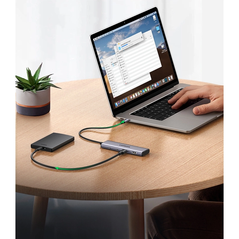 Ugreen USB-C 3.0 Hub 2xUSB-A 2xUSB-C 20cm