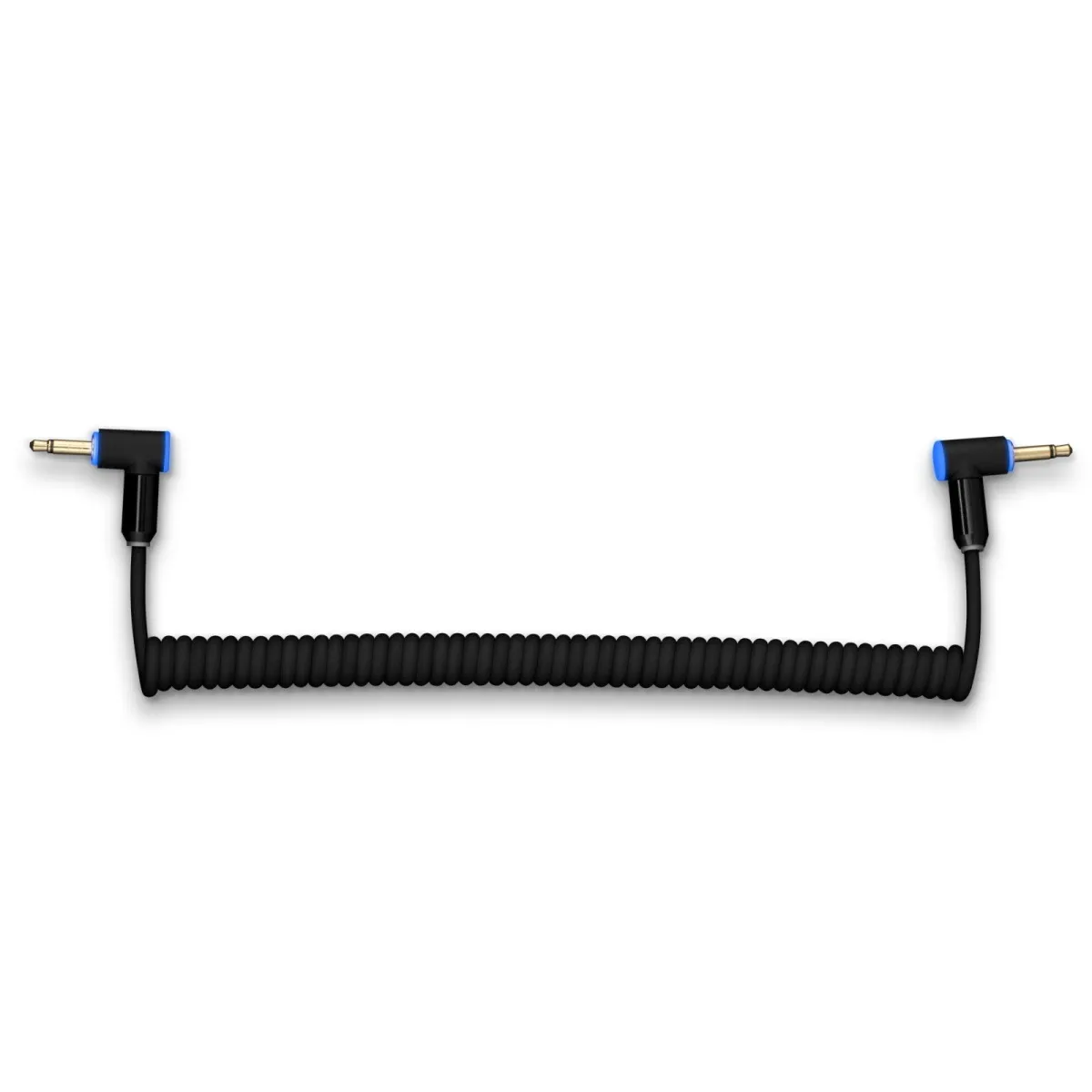 myVolts 3.5mm Ma Mono to 3.5mm Ma Mono Angled Liquorice Black
