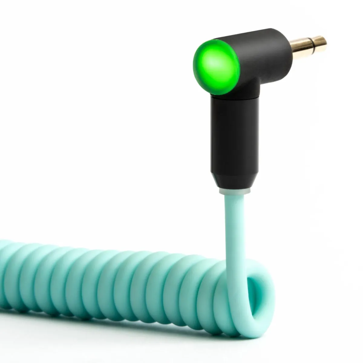 myVolts 3.5mm Ma Mono to 3.5mm Ma Mono Angled Mint Green