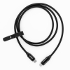 myVolts USB-C to USB-C Step UP PD Cable Liquorice Black