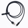 myVolts USB-A to USB-C Step UP PD Cable Liquorice Black