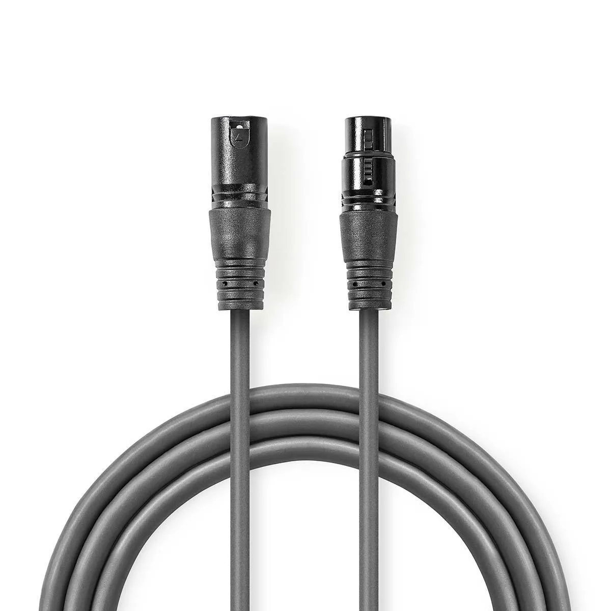 Nedis 1xXLR Ma > 1xXLR Fe Grey 15m