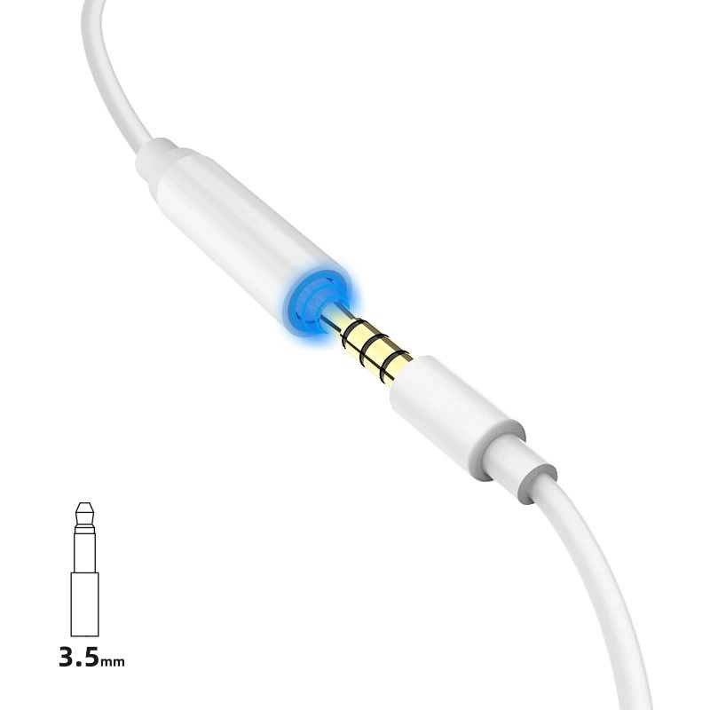 Dudao Lightning to 3.5 mm mini jack Audio Adapter White