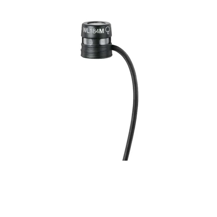 Shure WL184M Lavalier Microphone Supercardioid Black LEMO