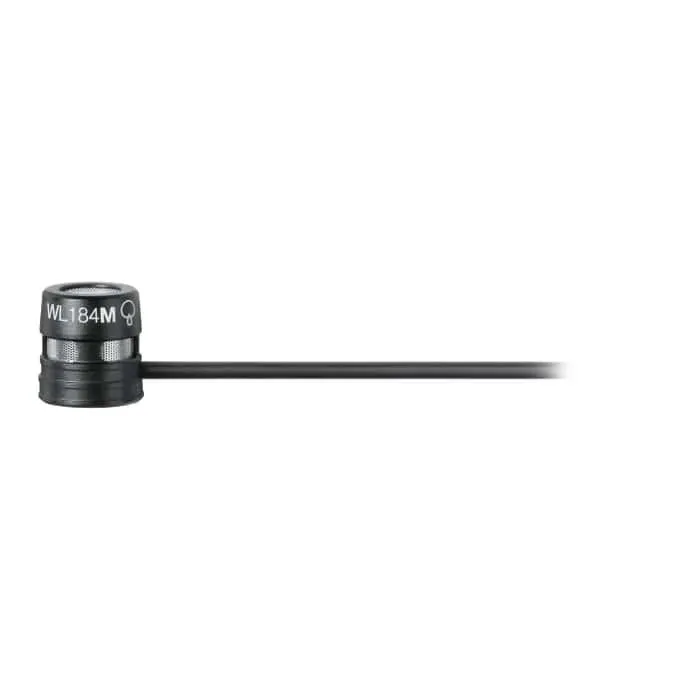 Shure WL184M Lavalier Microphone Supercardioid Black LEMO