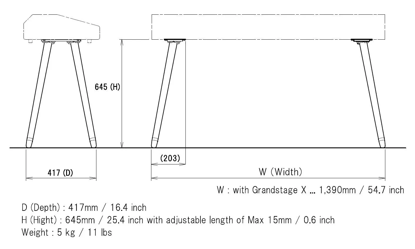 Korg ST-WGS Keyboard Stand