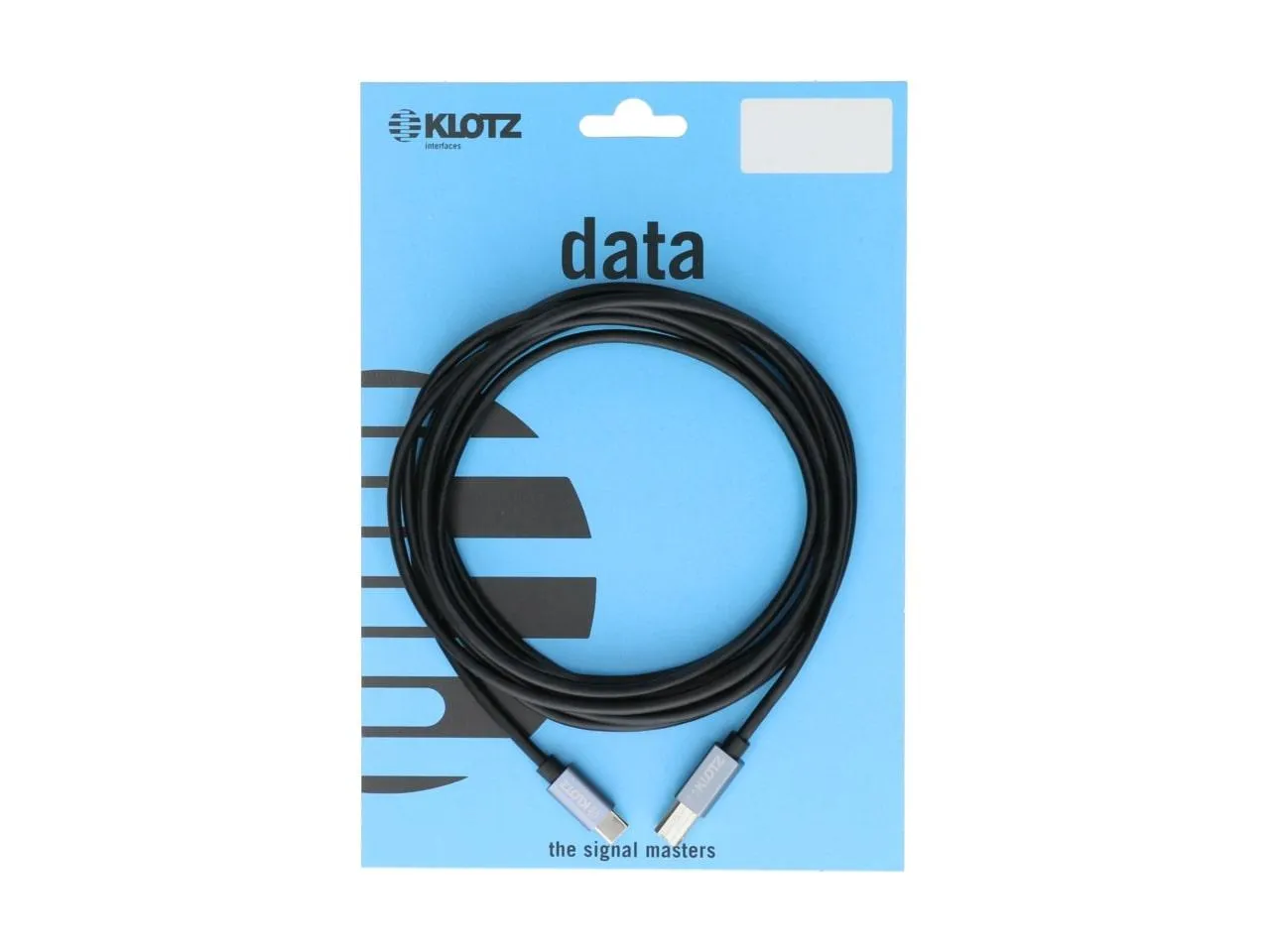 Klotz USB 2.0 high speed cable USB C > USB B 3m