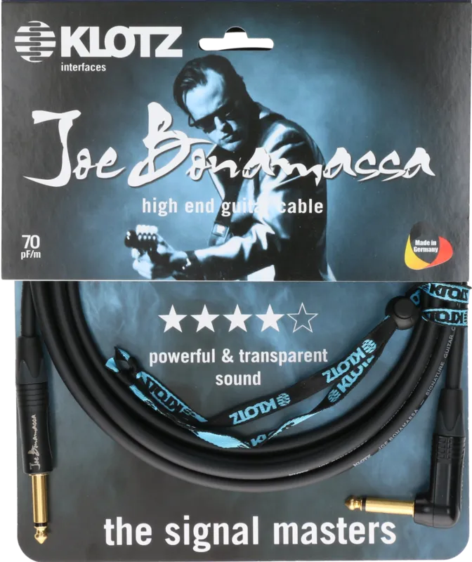 Klotz Joe Bonamassa 6.3mm Ma MO > 6.3mm Ma MO Angled 6m