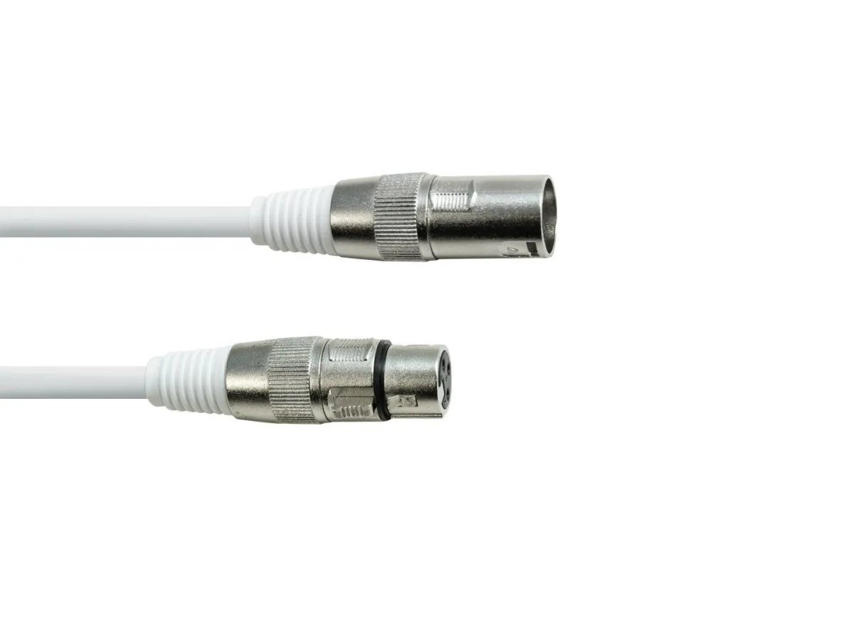 Eurolite DMX cable XLR 3pin 3m white