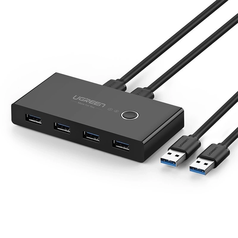 Ugreen HUB switch 4xUSB 3.2 Gen 1 USB splitter 2 computers Black