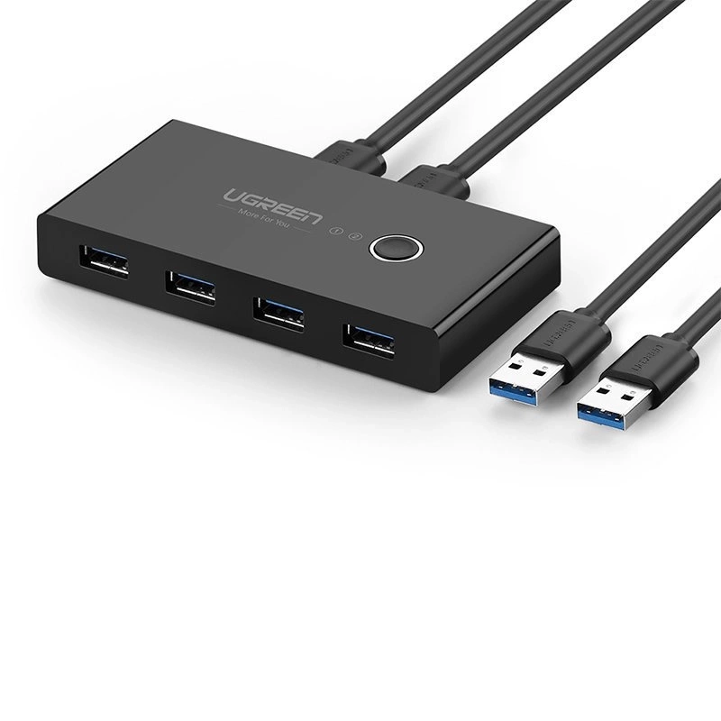 Ugreen HUB switch 4xUSB 3.2 Gen 1 USB splitter 2 computers Black