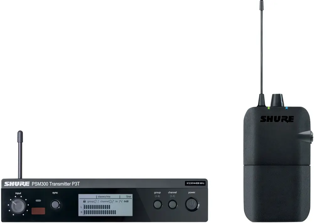 Shure P3TER PSM300 System K3E