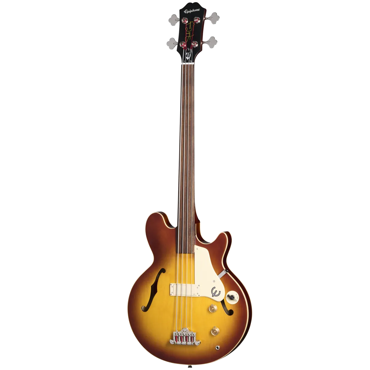Epiphone Jack Casady Fretless Bass Aged Royal Tan