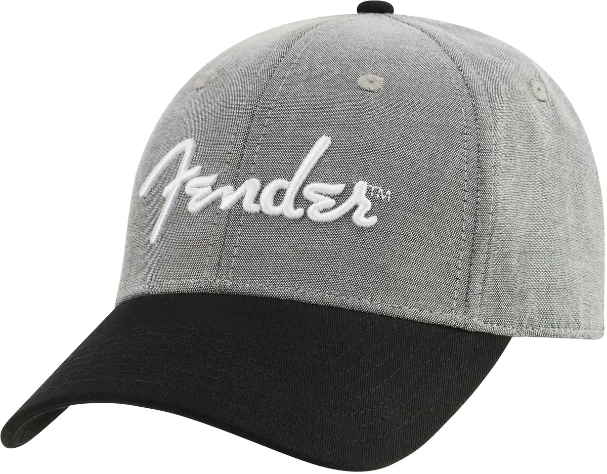 Fender Hipster Dad Hat Gray and Black