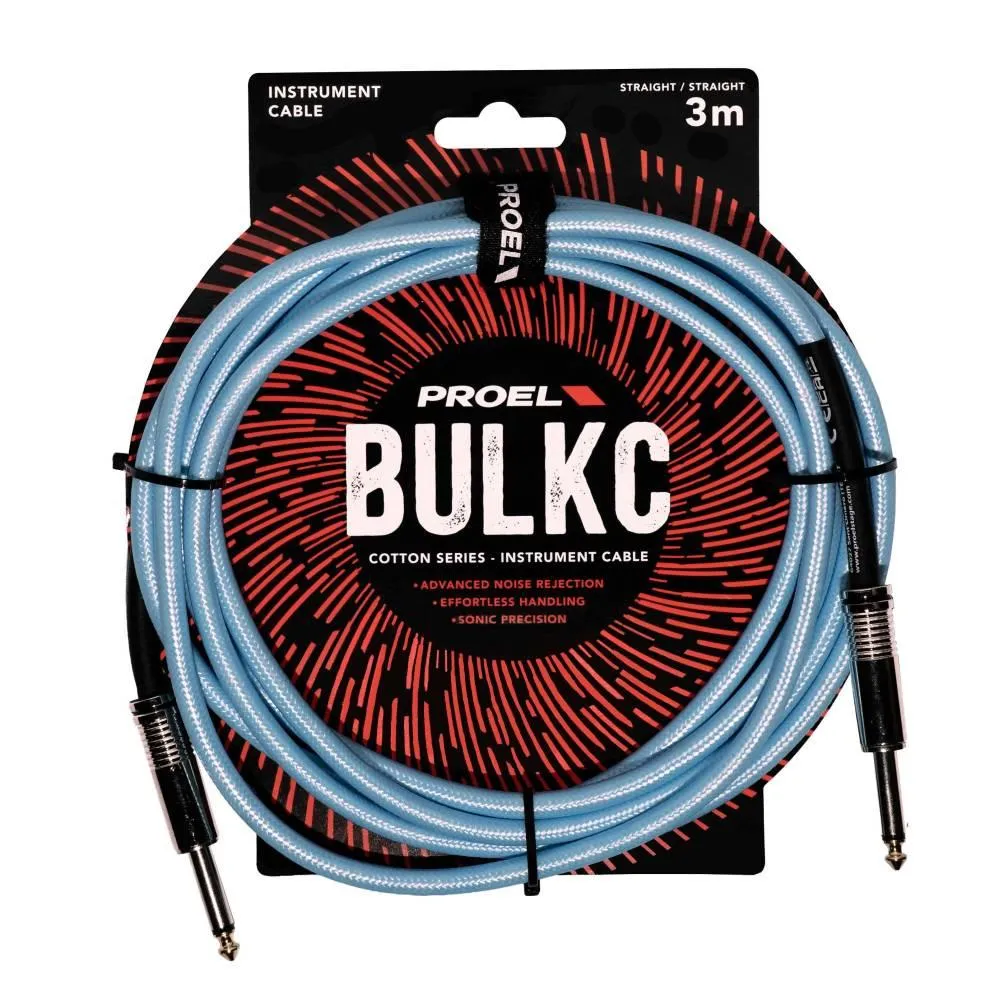 Proel 1x6.3mm Ma MO > 1x6.3mm Ma MO Blue 3m