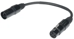Proel XLR Fe 3-pin > XLR 5-pin Ma 20cm