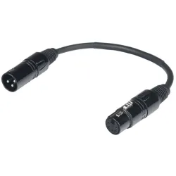 Proel XLR Ma 3-pin > XLR 5-pin Fe 20cm